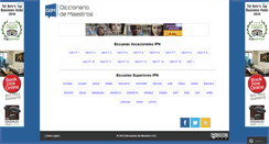 Desktop Screenshot of diccionariodemaestros.com